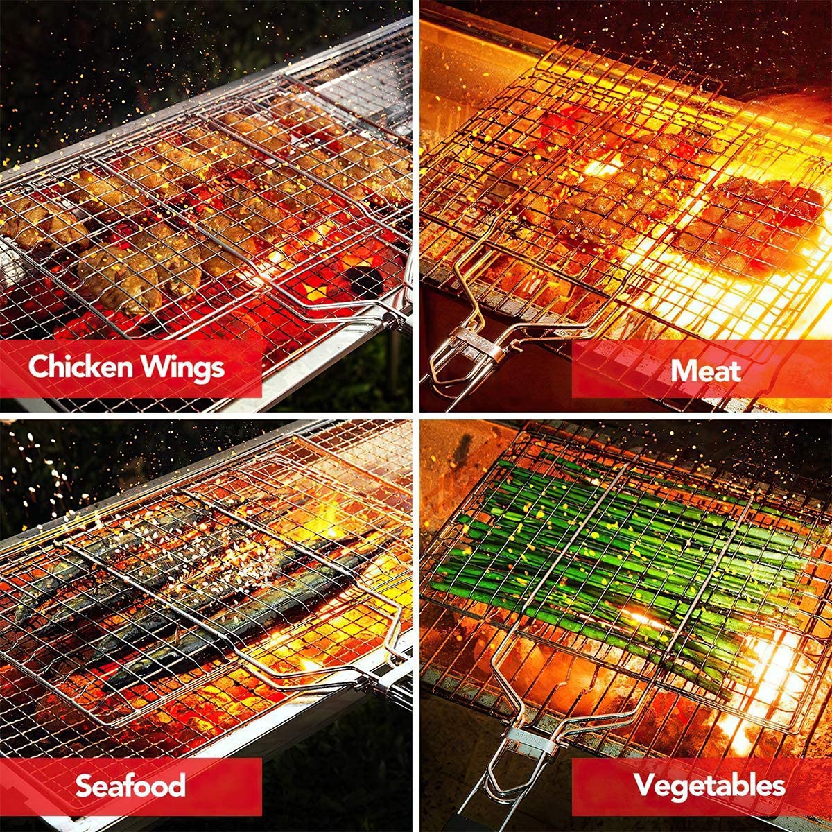 Bbq Stainless Steel Hand Grill (Small Size). - Image 3