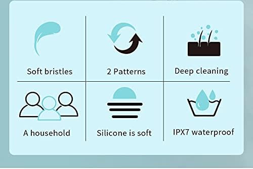 CNAIER Bath and Body Scrub Electric Brush Set - Rechargeable 4 in 1 (Random Color) - Image 3
