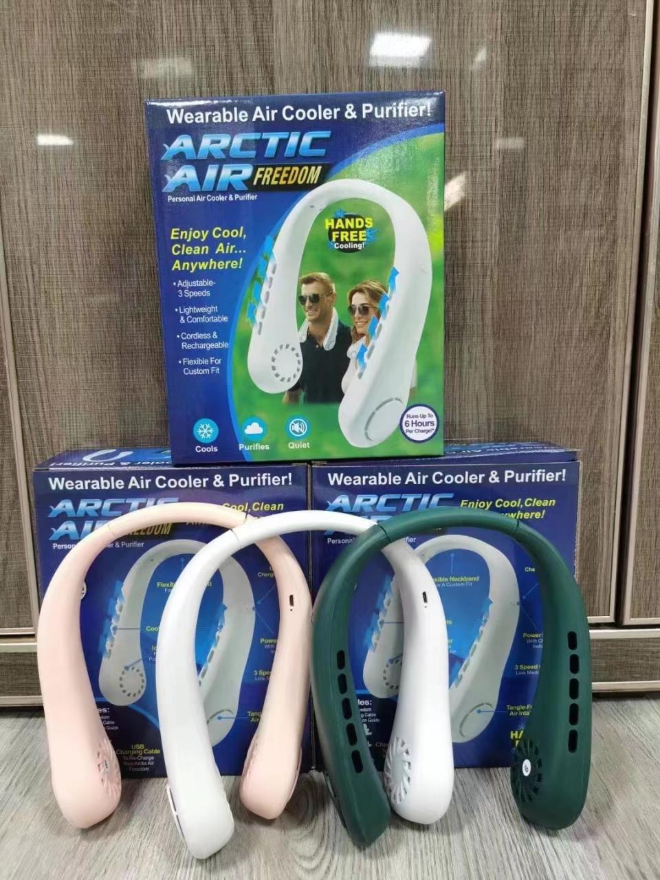 Neck Fan Personal Air Cooler 3 Speed Hand Free Neck Fan(random color ) - Image 2