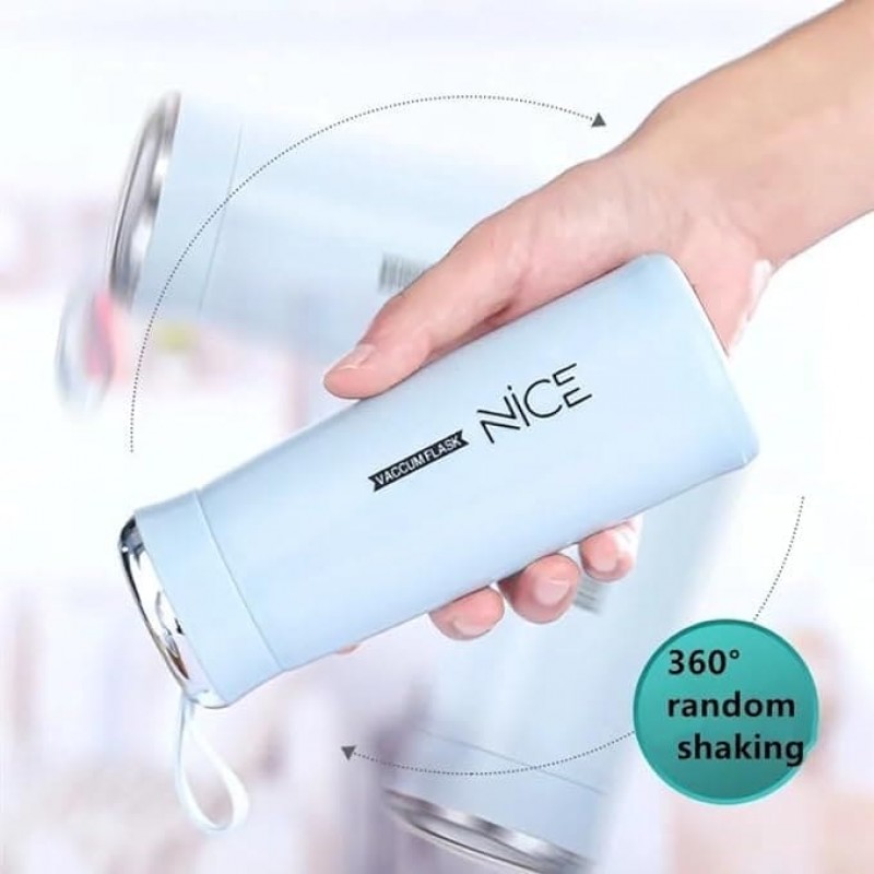 Nice Glass Bottle Water Mini Flask Bottle With Vaccum Flask And Loop Temperature Resistant, 400ml (random Colors) - Image 2