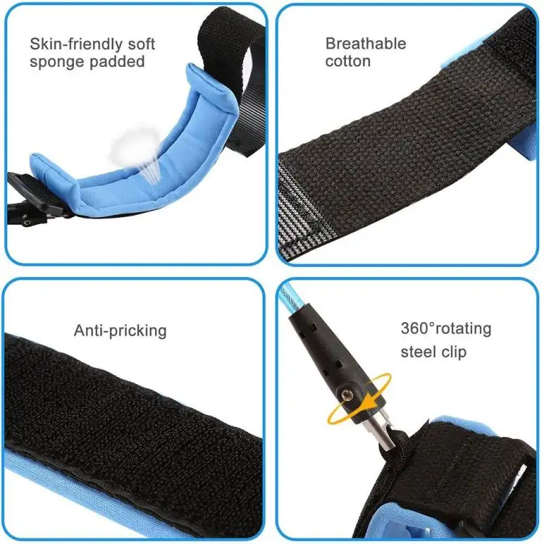 Anti Lost child lock | Anti-Lost Wrist Link - Baby Child Anti Lost Wrist Link Safety Harness Strap Hand belt band for toddlers wristband for kids loss best for umrah and hajj, travelling purpose,safe secure (Random Color) - Image 6