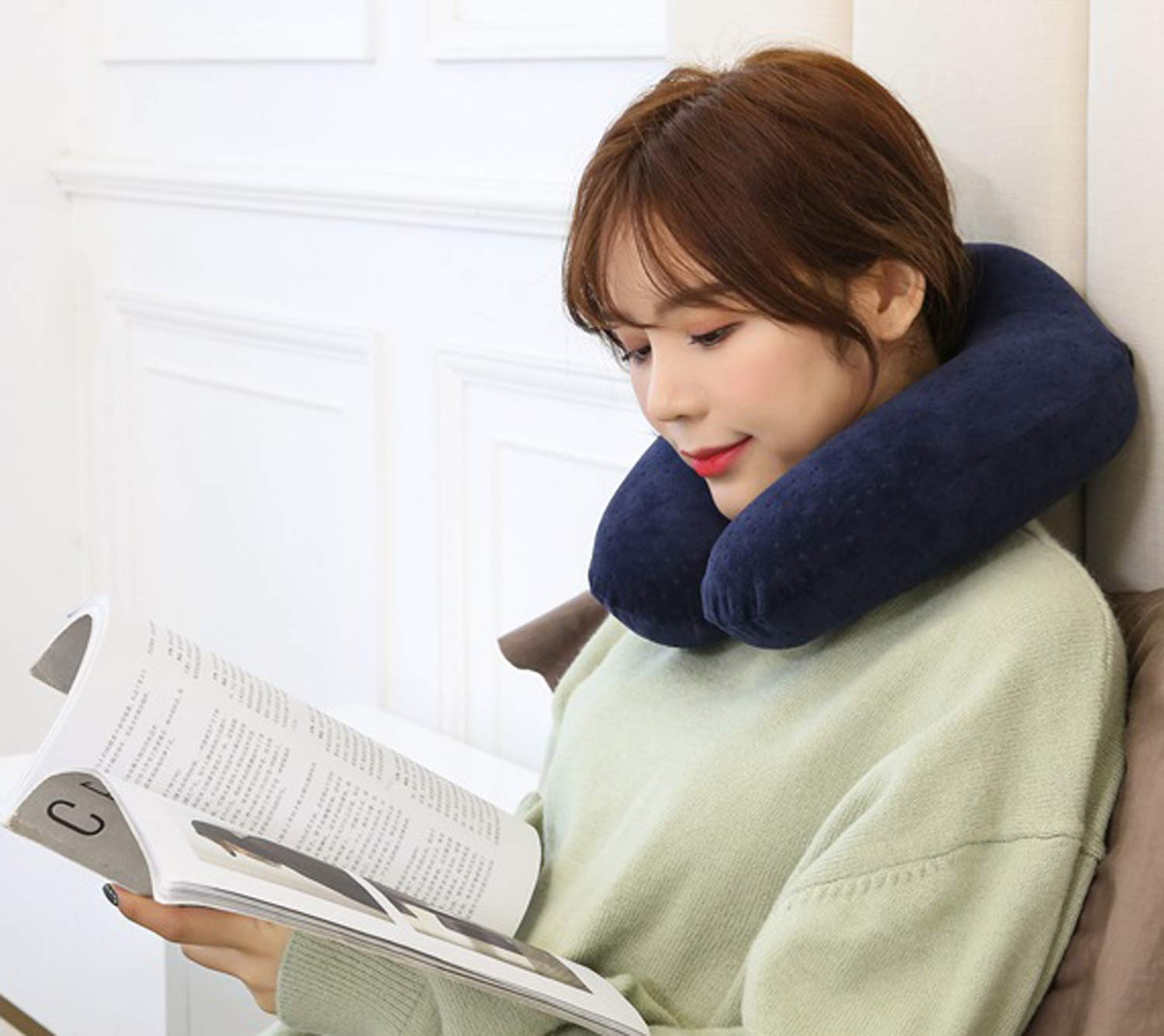 Imported U Shaped Pillows for Sleeping - Portable Travel Neck Pillows for Adults - Neck Pillow for Flight, Car & Home - Random Color ( Multi Design) - Image 6