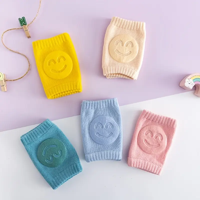 02 Pcs ( Pair ) - Soft & Protective Baby Knee Pads – Cushioned Support for Crawling Infants & Active Toddlers - Random Color - Image 4