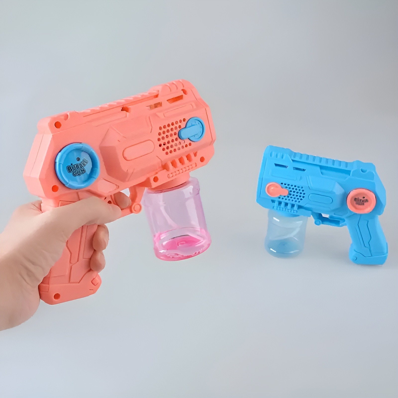 Children’s Handheld Porous Electric Bubble Gun with Lights & Music – Automatic Mess-Free Bubble Blower with Bottle Fix System for Indoor/Outdoor Play, Pool Parties, Birthdays & Special Events (Random Color) - Image 4