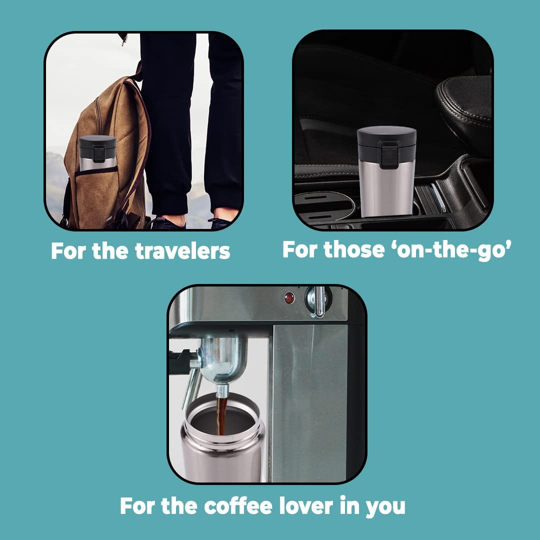 Hot & Cold Stainless Steel Vacuum Flask – 380ml | Double Wall Insulated Water Bottle | Leakproof Coffee & Tea Thermos Travel Mug (Random Color) - Image 2