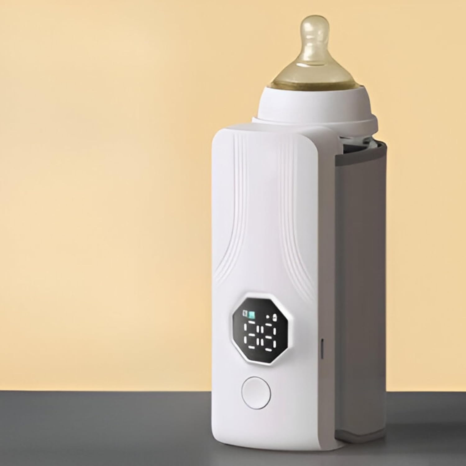 Portable Rechargeable Baby Bottle Warmer | Fast 1-Min Heating, USB Powered, 6 Temperature Levels – Mini & Travel-Friendly Milk Heater for Babies - Image 5