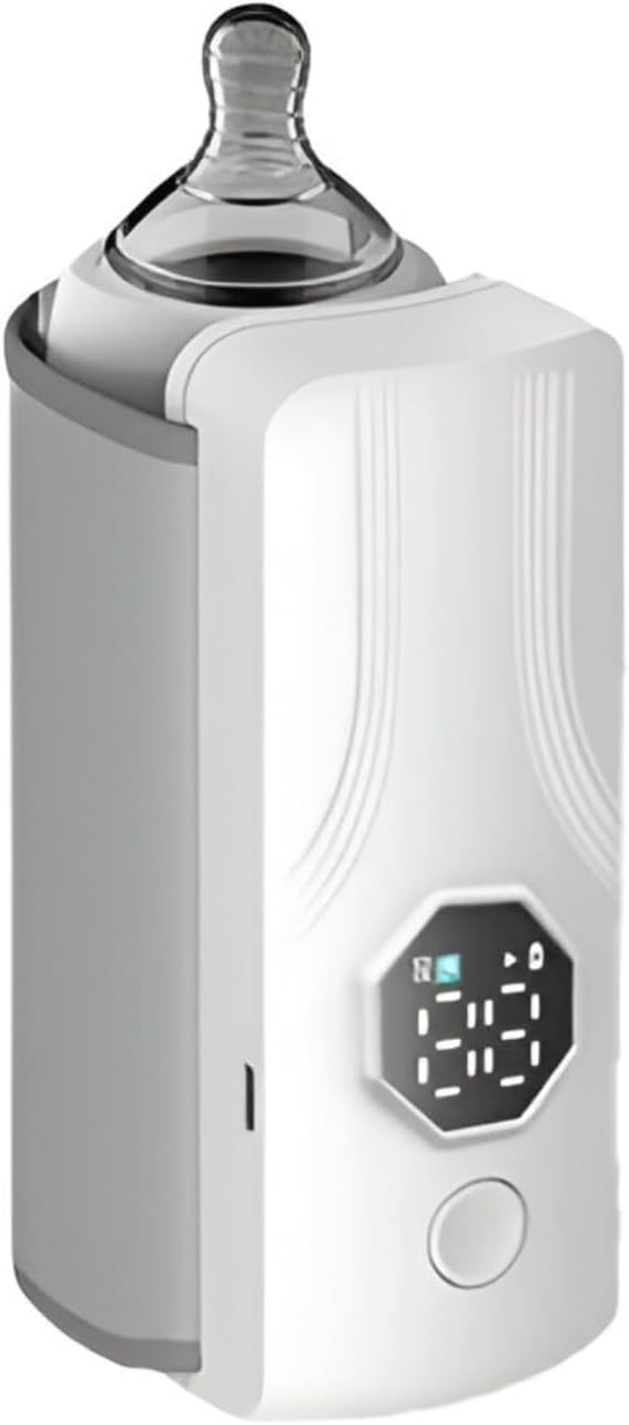 Portable Rechargeable Baby Bottle Warmer | Fast 1-Min Heating, USB Powered, 6 Temperature Levels – Mini & Travel-Friendly Milk Heater for Babies - Image 2