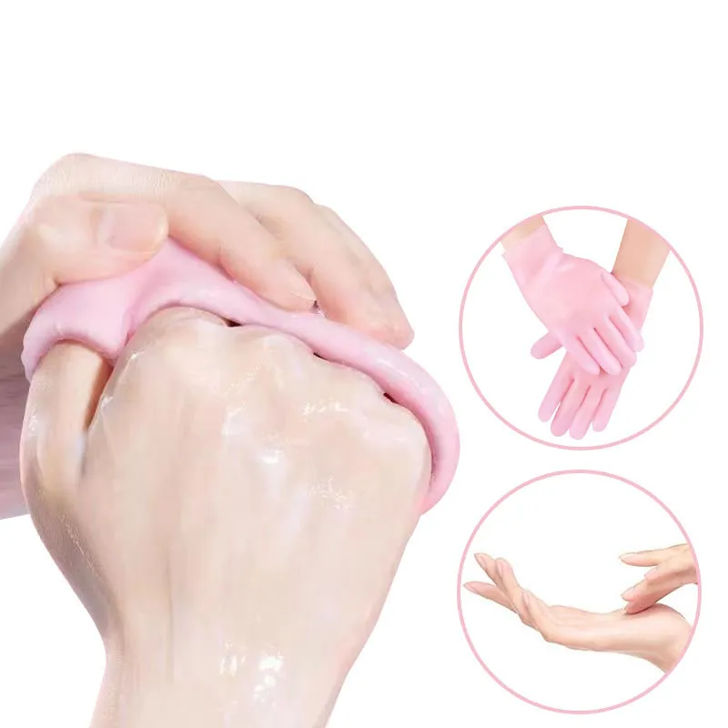 Silicone Moisturizing Gel Socks & Gloves Pack (64g) | Deep Repair for Dry Hands & Feet | Winter Care Deal - Image 2