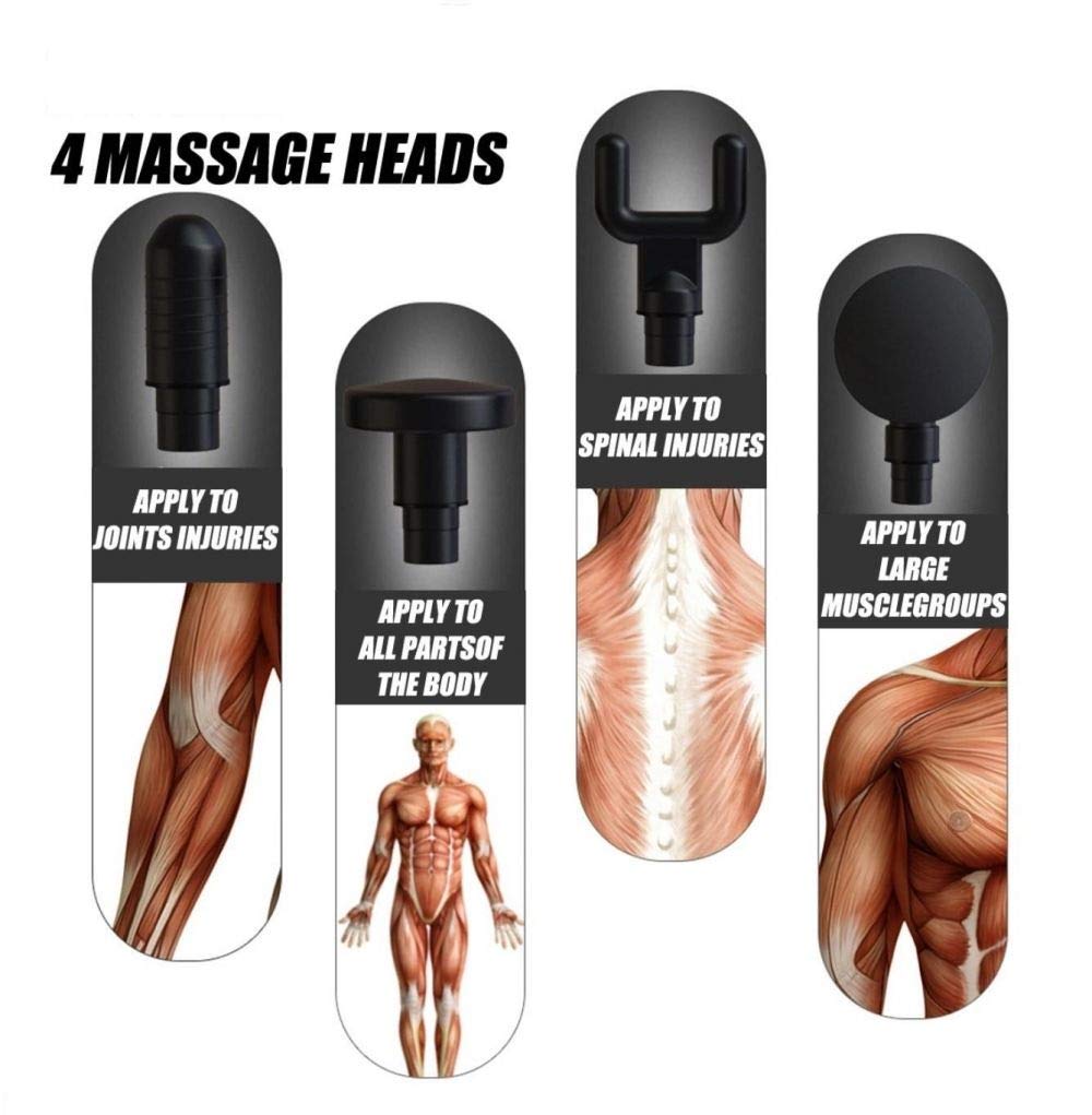 Blueidea Facial Gun Deep Muscle Massager BLD-740 – Rechargeable 30W Facial & Muscle Relaxation Device (Random Color) - Image 5