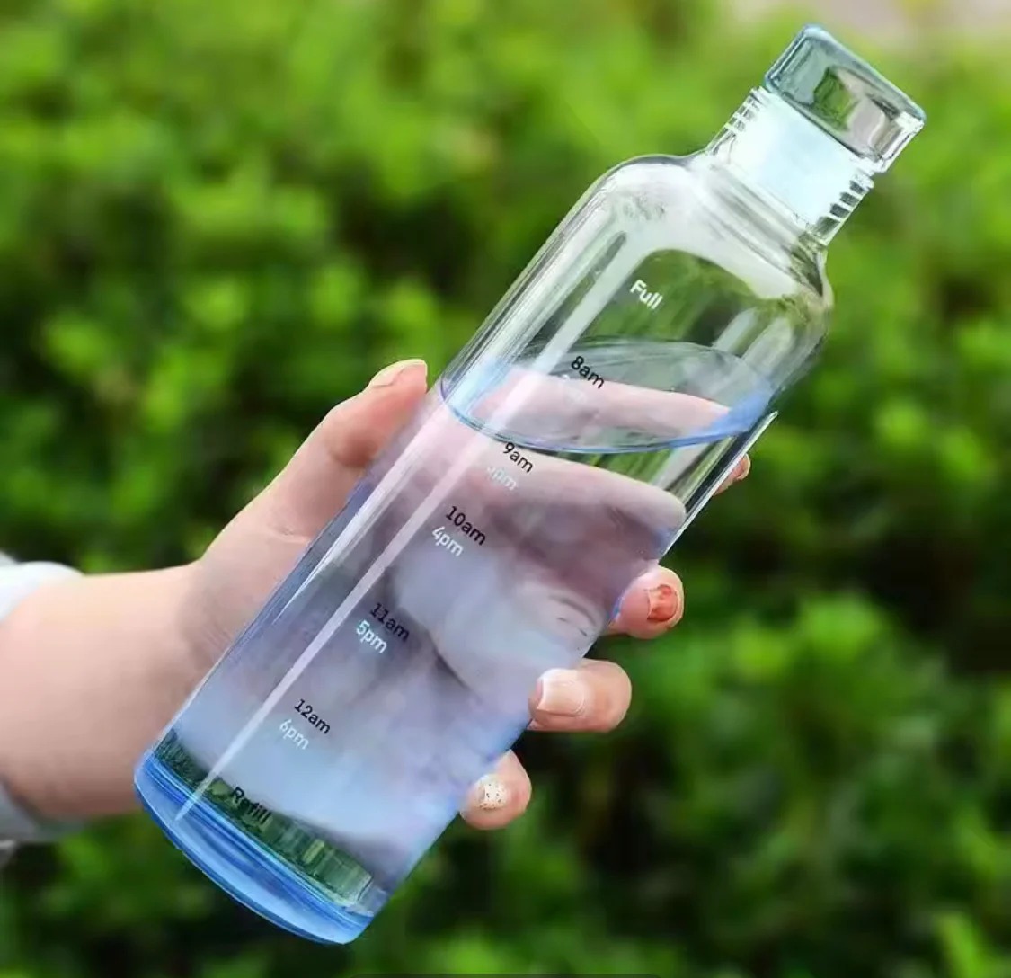 Transparent Plastic Water Bottle 500ml Durable Lightweight And Easy To Carry | Random Colour - Image 3