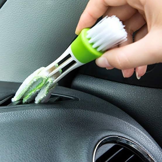 2-in-1 Car Air Conditioning Vent Cleaning Brush - Multi-Functional Microfiber Detailing Tool - Image 3