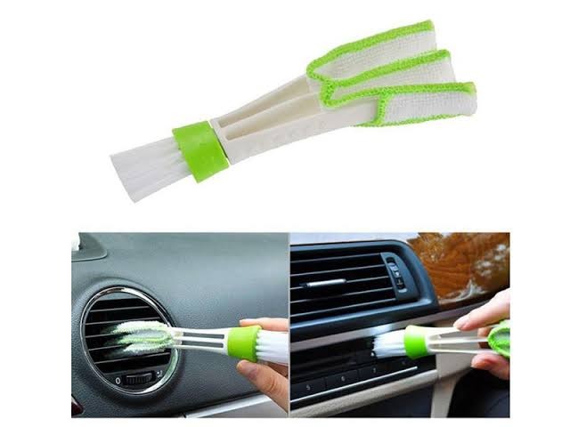 2-in-1 Car Air Conditioning Vent Cleaning Brush - Multi-Functional Microfiber Detailing Tool - Image 4
