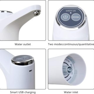 Touch Intelligent Electric Water Pump – Rechargeable Automatic Dispenser For Bottled Water With One -Touch Operation (Random Color)