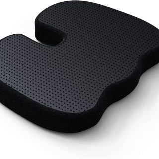 Foam Orthopedic Wedge Seat Cushion, Non-Slip Coccyx Pad, Pain Relief - for Car Computer Desk Chairs and Traveling