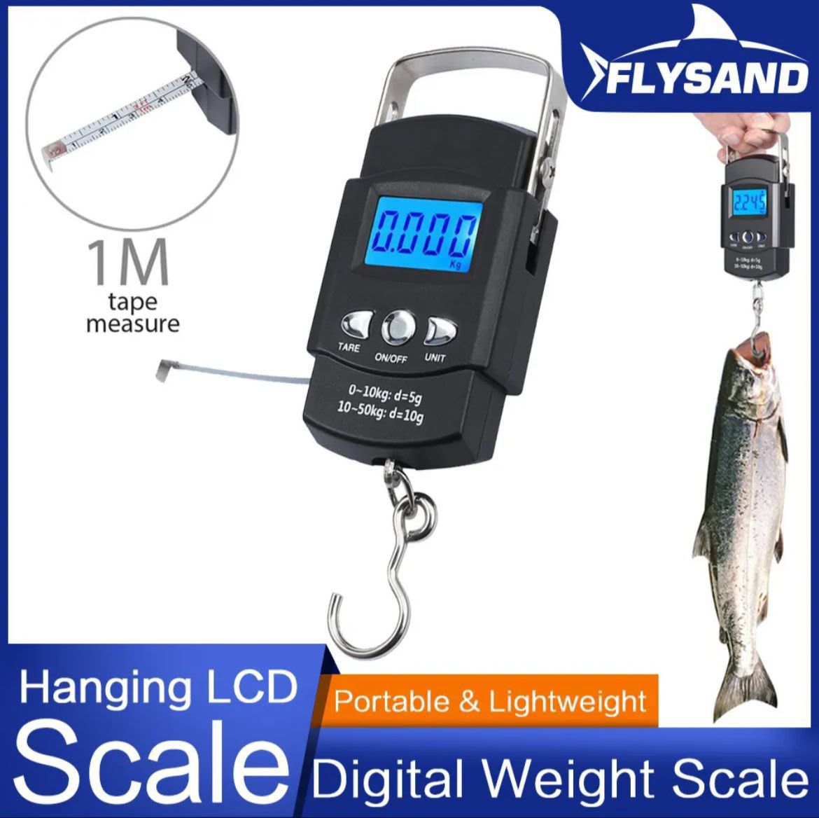 Scale 50Kg 5g LCD Digital Display Handheld Mini Electronic Weighting Scale Fishing And Travel Luggage Scale - Image 2