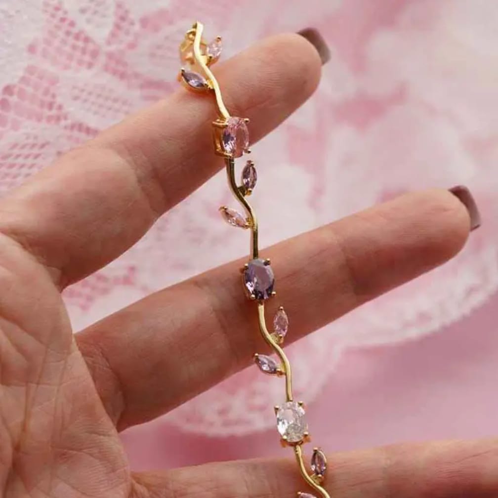 Tulip Bracelet – Premium Quality Stainless Steel Elegant Bracelet for Women l Green ~ Without Box Rs 585 - Image 4