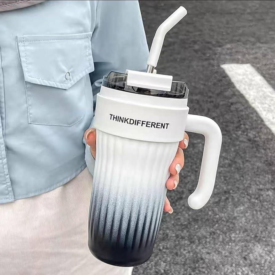 780ml Premium Stainless Steel Tumbler Elegant Design Double Wall Insulated Leakproof Travel Mug For Hot And Cold Drinks | Random Color - Image 2