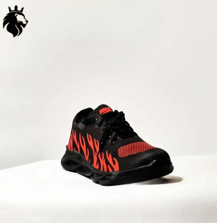 Men's Rubber Comfortable Joggers , Red Fire - 39 - Image 4
