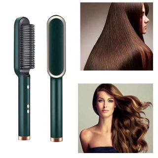 Electric Hair Straightener Brush | Hair Styling & Straightening Comb