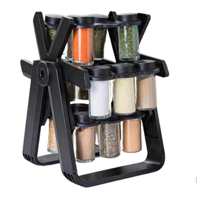 Spice Jar Ferris Wheel 18 Pcs | Rotating Spice Rack & Kitchen Organizer